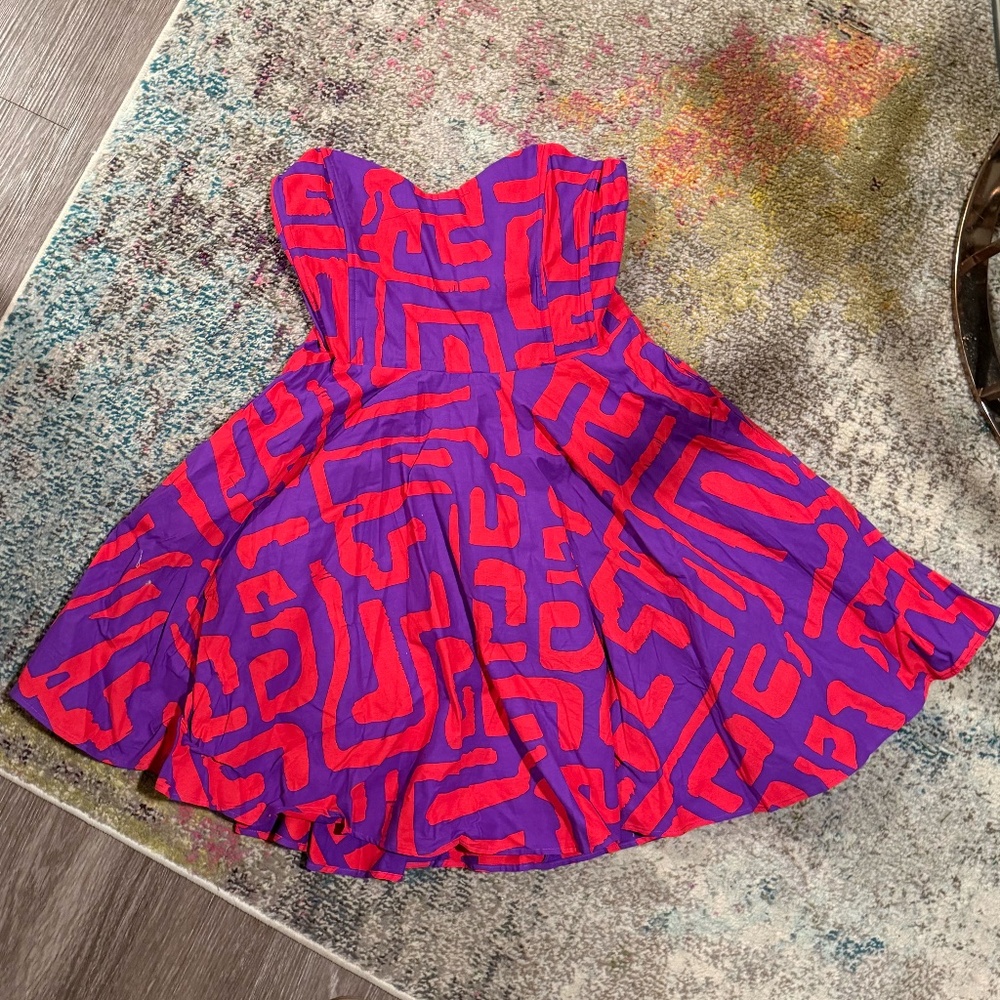 Strapless Corset Babydoll Mini Dress